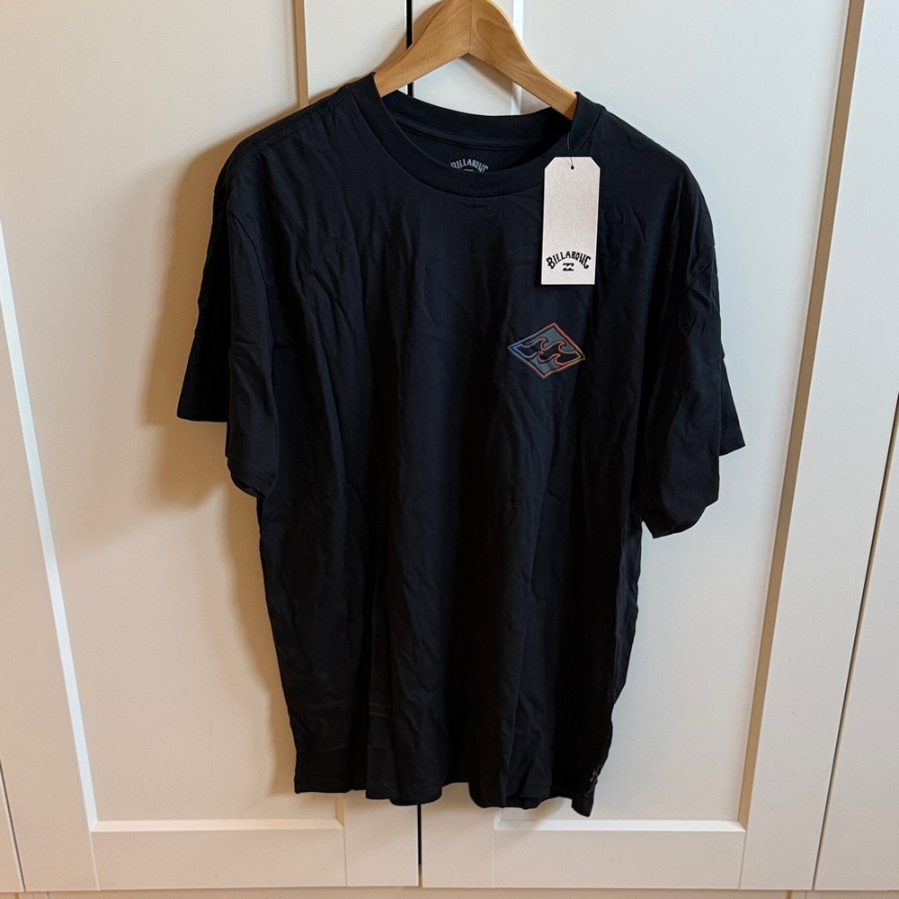 Billabong Men's Dark Tee with Logo